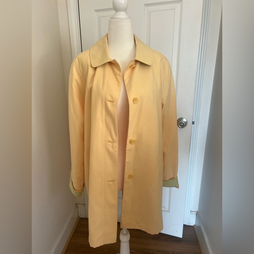Butter Yellow London Fog Light Trench Coat